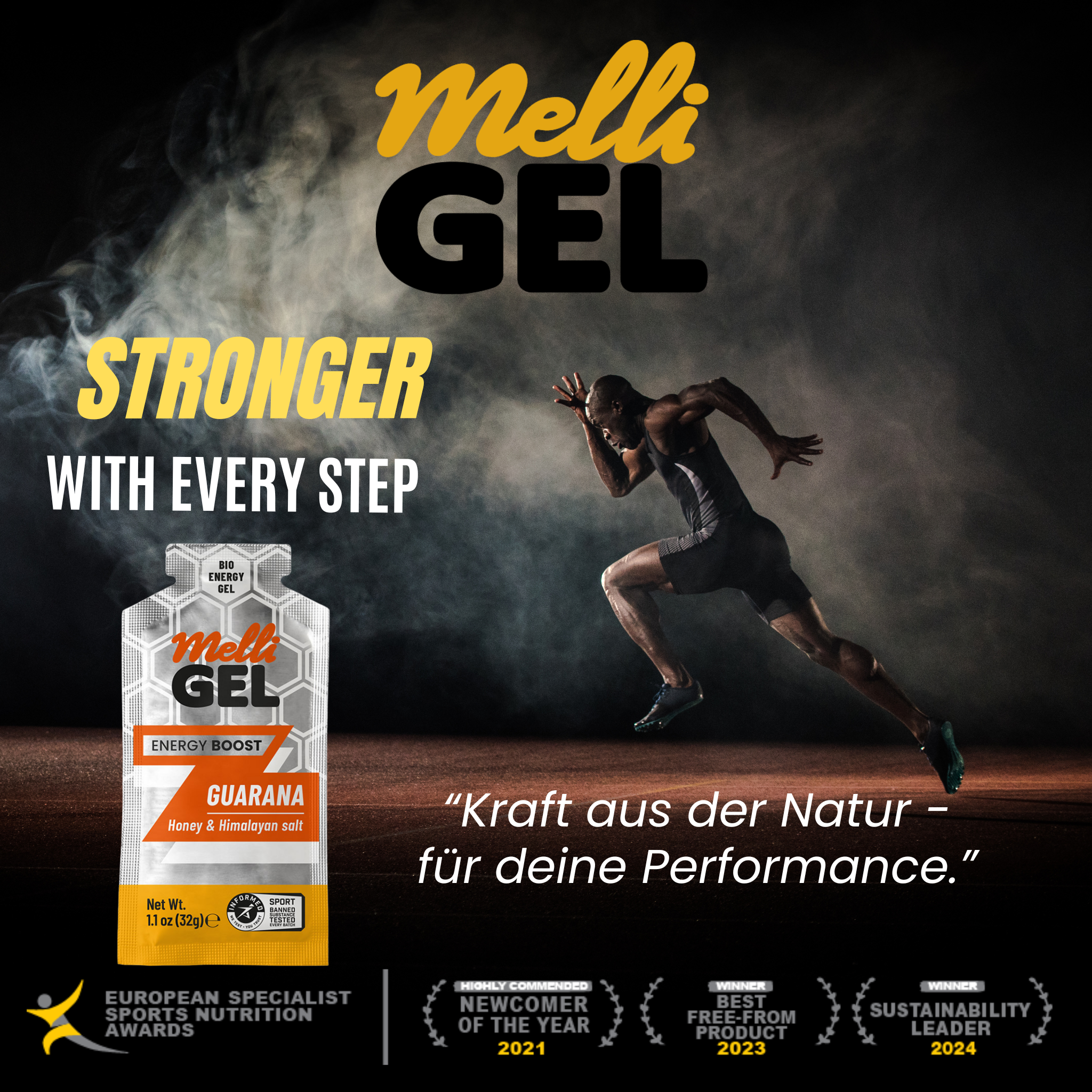MelliGel BIO-Energiegel GUARANA - 12er Packung - HELESHOP MelliGel BIO-Energiegel GUARANA - 12er Packung - HELESHOP
